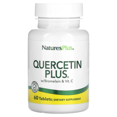 NaturesPlus Quercetin Plus Кварцетин бромелаин 60 таблеток