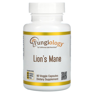 California Gold Nutrition Lion's Mane (ежовик гребенчатый) 90 капсул