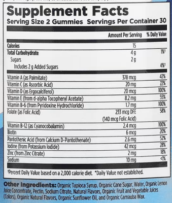 KAL Kids Multisaurus Gummies (Детские жевательные конфеты Multisaurus) лимон апельсин и клубника 60 жевательных конфет 