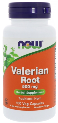 Now Foods Valerian Root (Корень валерианы) 500 мг 100 капсул