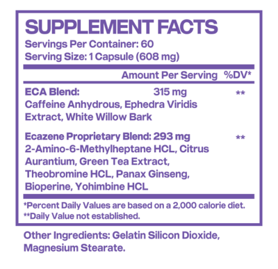 WTF Labz ECAZENE 60 капсул