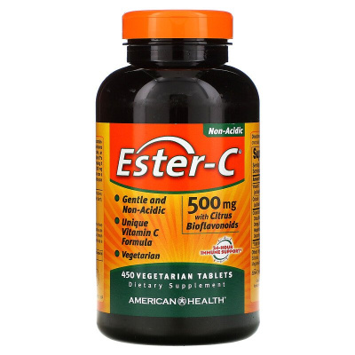 American Health Ester-C with Citrus Bioflavonoids (Витамин-C с цитрусовыми биофлавоноидами) 500 мг 450 таблеток