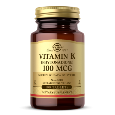Solgar Vitamin K Phytonadione (Витамин К Фитонадион) 100 мкг 100 таблеток