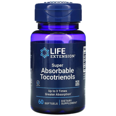 Life Extension Super Absorbable Tocotrienols 60 капсул