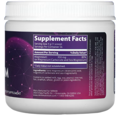 MRM Nutrition Relax-All Magnesium (Магний) без вкуса 226 г