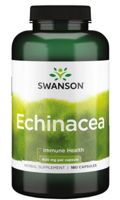 Swanson Echinacea (Эхинацея) 400 мг 180 капсул