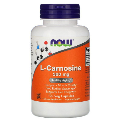 Now Foods L-Carnosine (L-Карнозин) 500 мг 100 капсул