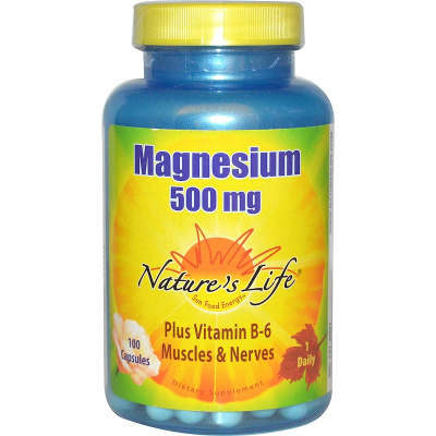 Nature's Life Magnesium (Магний) 500 мг 100 капсул