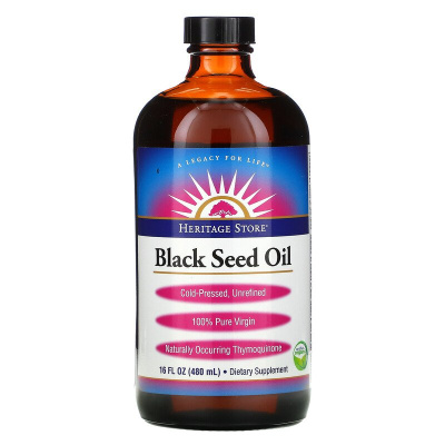 Heritage Store Black Seed Oil (масло черного тмина) 480 мл