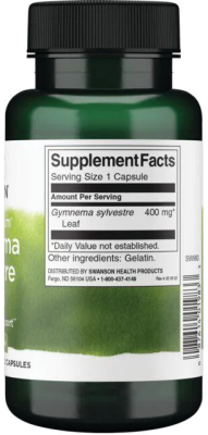 Swanson Full Spectrum Gymnema Sylvestre Leaf (Джимнема Сильвестр Лист) 400 мг 100 капсул
