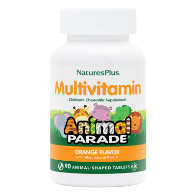 NaturesPlus Source of Life Animal Parade Children's Chewable Multi-Vitamin & Mineral Supplement  апельсин 90 таблеток в форме животных