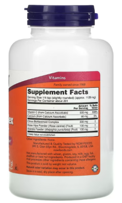 Now Foods Buffered C-Complex Powder (Комплекс аскорбата кальция) 227 гр