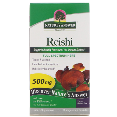 Nature's Answer Reishi (Рейши) 500 мг 90 капсул