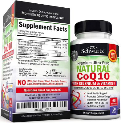 BioSchwarts Natural CoQ10 60 капсул