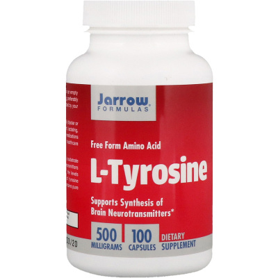 Jarrow Formulas L-Tyrosine (L-Тирозин) 500 мг 100 капсул, срок годности 08/2025