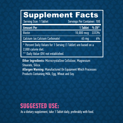 Haya Labs Biotin Maximum Strength (Биотин) 10000 мкг 100 таблеток
