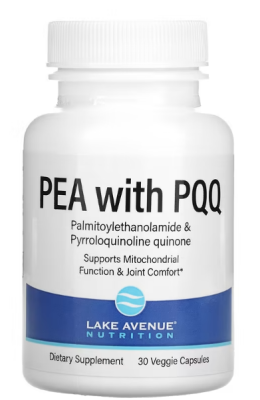 Lake Avenue Nutrition PEA with PQQ (ФЭА 300 мг + PQQ 10 мг) 30 вег капсул
