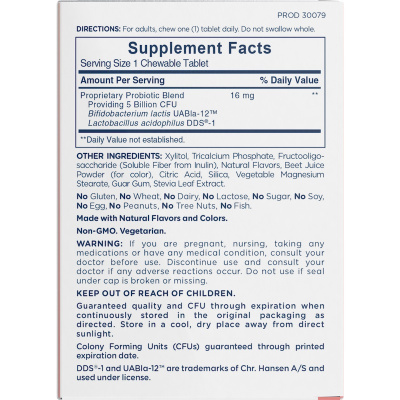 American Health Chewable Probiotic (Жевательный пробиотик (5 млрд) со вкусом клубники 30 таблеток