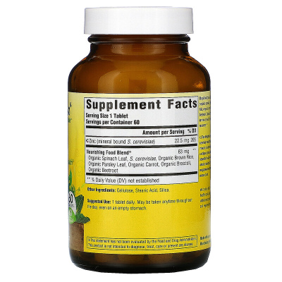 MegaFood Zinc Цинк 60 таблеток