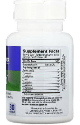 Enzymedica Pro Bio Guaranteed Potency Probiotic (пробиотик с гарантированной эффективностью) 30 капсул