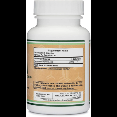 Double Wood Supplements TUDCA (Тудка для печени и желчного пузыря) 500 мг 60 капсул