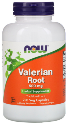 Now Foods Valerian Root (Корень валерианы) 500 мг 250 капсул