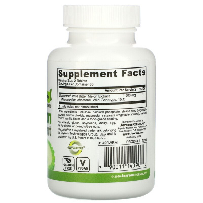 Jarrow Formulas Wild Bitter Melon Extract (Экстракт дикой горькой дыни) 60 таблеток