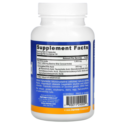 Jarrow Formulas Bile Acid Factors (Добавка с желчными кислотами) 120 капсул