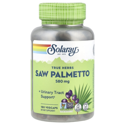 Solaray Saw Palmetto 580 мг (Пальма сереноа) 180 капсул