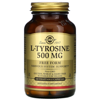 Solgar L-Tyrosine (L-Тирозин) 500 мг 100 капсул