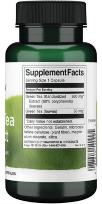 Swanson Green Tea Extract (Экстракт зеленого чая) 500 мг 60 капсул